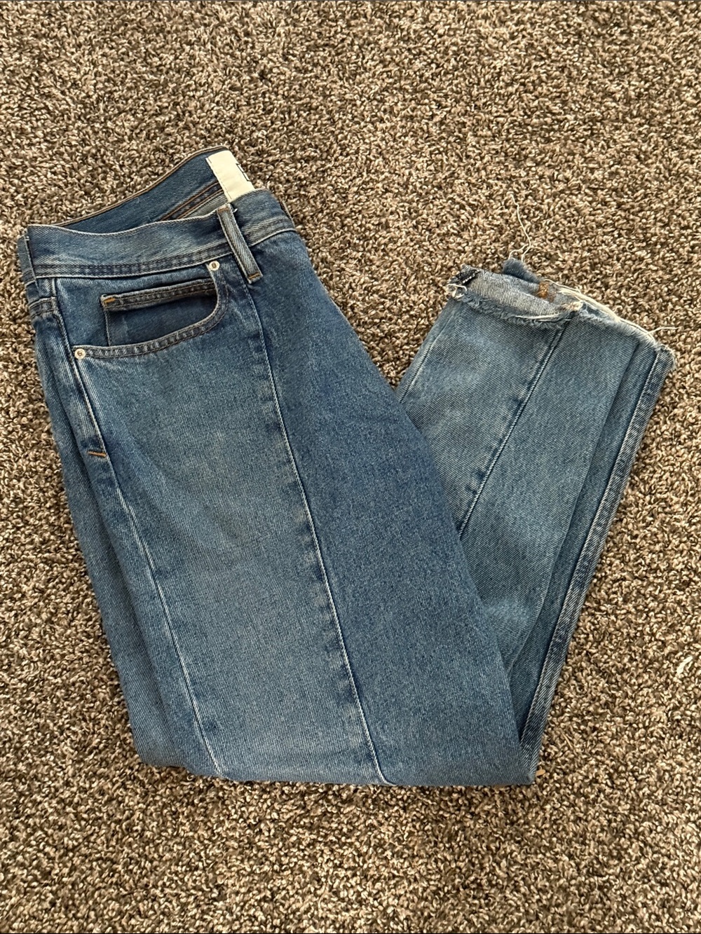 Men’s Blue Straight-Leg Jeans